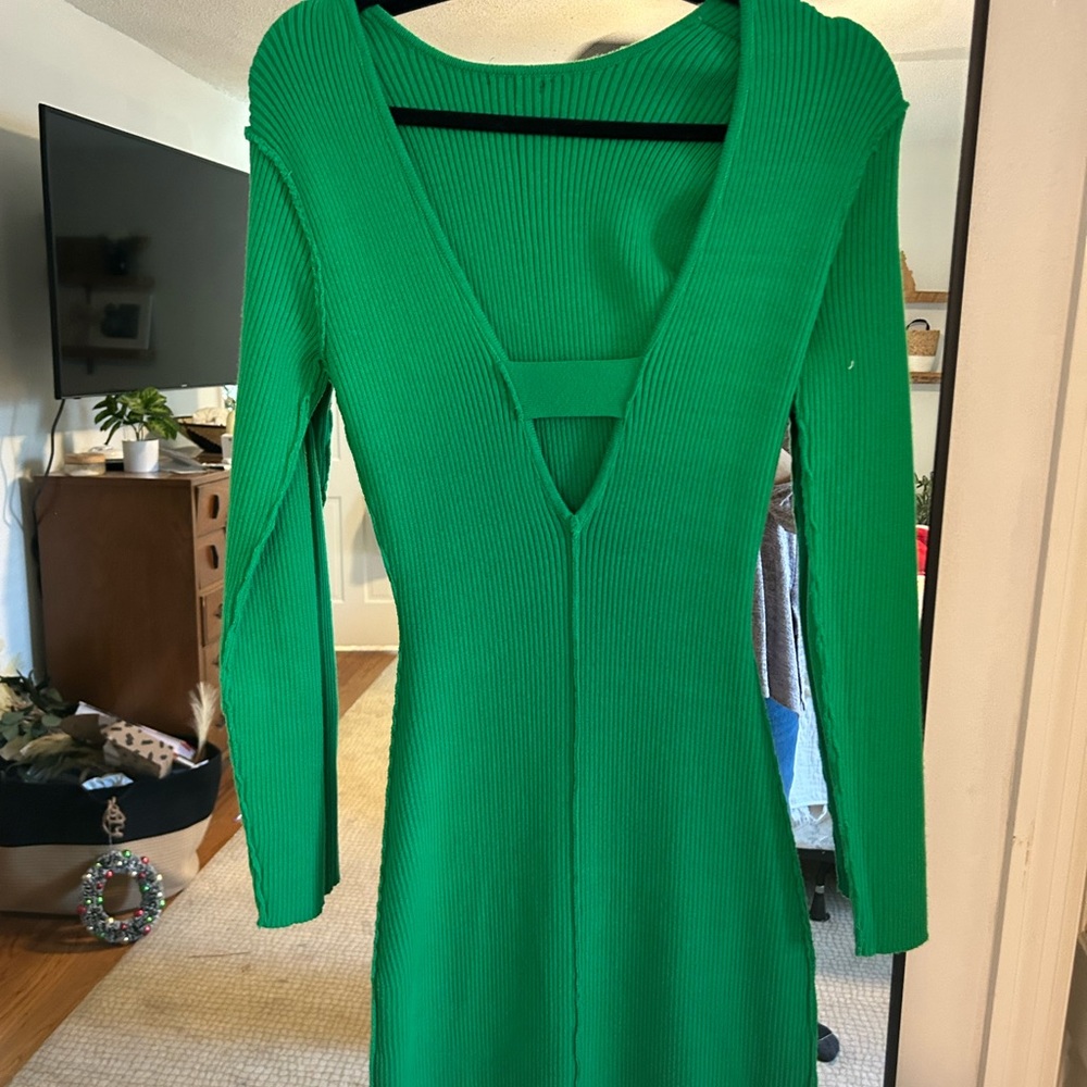 AFRM green sweater dress